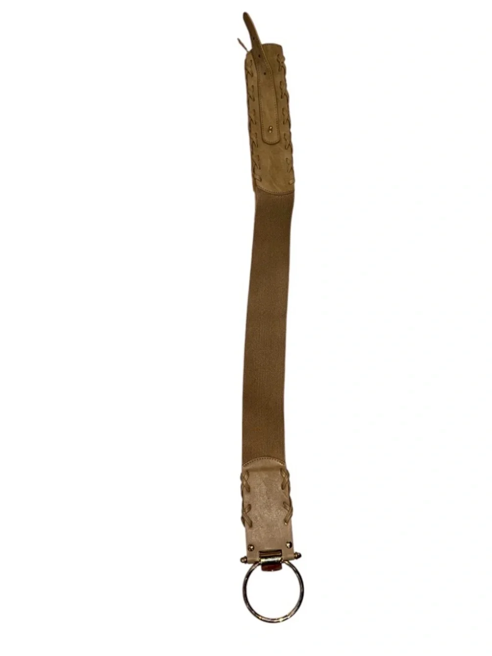 Wide waist stretch belt
